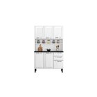 Cozinha Compacta Em Aço 120cm 6 Portas 2 Gavetas Pratika Itat