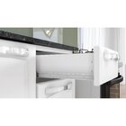 Cozinha Compacta Em Aço 120cm 6 Portas 3 De Vidro 2 Gavetas P