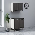 Cozinha Compacta Em Aço 2 Peças 4 Portas New Premium Itatiaia