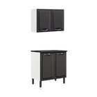 Cozinha Compacta Em Aço 2 Peças 4 Portas New Premium Itatiaia