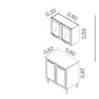 Cozinha Compacta Em Aço 2 Peças 4 Portas New Premium Itatiaia