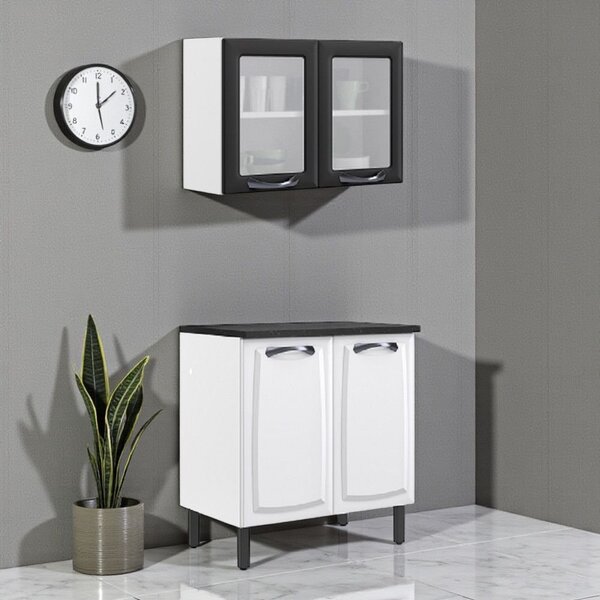 Cozinha Compacta Em Aço 2 Peças 4 Portas New Premium Itatiaia