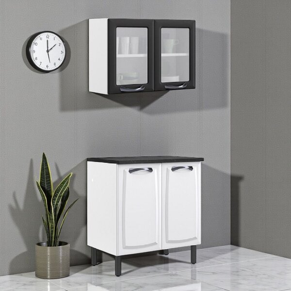 Cozinha Compacta Em Aço 2 Peças 4 Portas New Premium Itatiaia