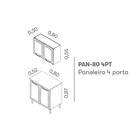 Cozinha Compacta Em Aço 2 Peças 4 Portas New Premium Itatiaia