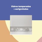 Cozinha Compacta Em Aço 3 Peças 6 Portas 1 Nicho Topázio Glas