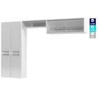 Cozinha Compacta Em Aço 3 Peças 6 Portas 1 Nicho Topázio Glas