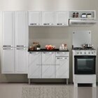 Cozinha Compacta Em Aço 3 Peças 7 Portas Rose Itatiaia Branco