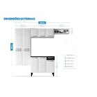 Cozinha Compacta Em Aço 4 Peças 10 Portas 1 Gaveta 1 Nicho Ro