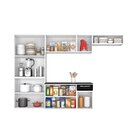 Cozinha Compacta Em Aço 4 Peças 10 Portas 1 Gaveta Amanda Ita