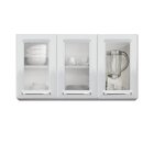 Cozinha Compacta Em Aço 4 Peças 13 Portas 2 Gavetas Paneleiro