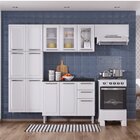 Cozinha Compacta Em Aço 4 Peças 13 Portas 2 Gavetas Paneleiro