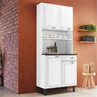 Cozinha Compacta Em Aço 4 Portas 1 Gaveta 80cm Pratika Itatia