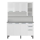 Cozinha Compacta Em Aço 8 Portas 2 Gavetas 140cm Florença Ita