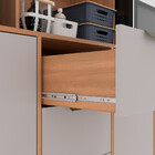 Cozinha Compacta Emilia 7 Portas 3 Gavetas Ripado Freijó/fumê