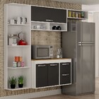 Cozinha Compacta Esmeralda 3 Portas 2 Gavetas Branco/grafite