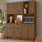 Cozinha Compacta Eva 7 Portas 2 Gavetas Évora Rústico - Nicio