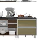 Cozinha Compacta Evidence 8 Pt 4 Gv Amêndoa E Amarela