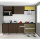 Cozinha Compacta Evidence 8 Pt 4 Gv Amêndoa E Amarela