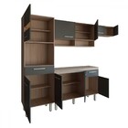 Cozinha Compacta Ferrara 9 Portas 2 Gavetas Avena Touch/grafi