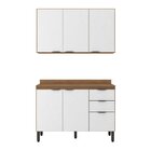 Cozinha Compacta Firenze 02 Peças 06 Portas 02 Gavetas  Amend
