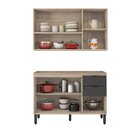 Cozinha Compacta Firenze 02 Peças 06 Portas 02 Gavetas  Avena