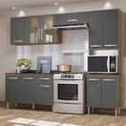 Cozinha Compacta Fit 11 Portas Com Balcão 120cm - Nicioli