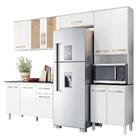 Cozinha Compacta Fit 11 Portas Com Balcão 120cm - Nicioli