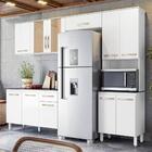 Cozinha Compacta Fit 11 Portas Com Balcão 120cm - Nicioli