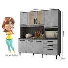 Cozinha Compacta Fit 180 Com 8 Portas E 3 Gavetas - Nicioli