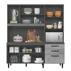 Cozinha Compacta Fit 180 Com 8 Portas E 3 Gavetas - Nicioli