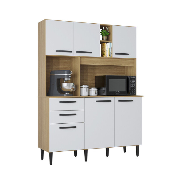 Cozinha Compacta Flavia 6 Portas 1 Gaveta Poquema | Leroy Merlin