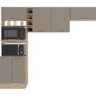 Cozinha Compacta Flex Grifo Carvalho Oak/fume - Fdecor