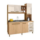 Cozinha Compacta Florence Mapi Móveis 6 Portas E 3 Gavetas -