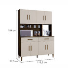 Cozinha Compacta Fortaleza 8 Portas 2 Gavetas Ypê/off White -