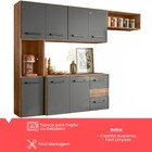 Cozinha Compacta Francis 7 Portas 2 Gavetas Carvalho Rústico/