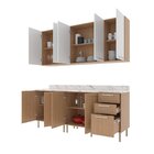 Cozinha Compacta Girassol 200cm Com Tampo, 4 Peças, 9 Portas