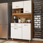 Cozinha Compacta Glória 4 Portas 1 Gaveta Freijó/branco - Pan