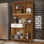 Cozinha Compacta Glória 4 Portas 1 Gaveta Freijó/branco - Pan