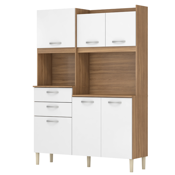 Cozinha Compacta Harmonia 6 Portas 2 Gavetas Amêndola Touch B