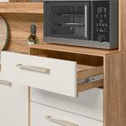 Cozinha Compacta Hortelã 8 Portas 2 Gavetas Freijó/off White