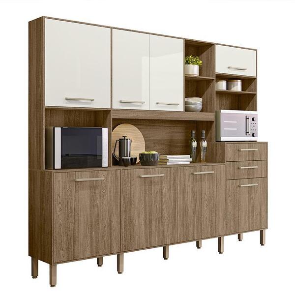 Cozinha Compacta Hortelã 8 Portas E 2 Gavetas - Nicioli