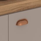 Cozinha Compacta Iata Com Tampo 6 Portas 1 Gaveta Mel/fendi