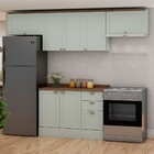 Cozinha Compacta Iluminata 7 Portas 3 Gavetas 100% Mdf Mint/é