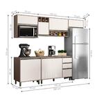 Cozinha Compacta Inglewood 5 Peças Cappuccino Off-white