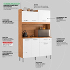 Cozinha Compacta Iris 6 Portas E 1 Gaveta - Demóbile