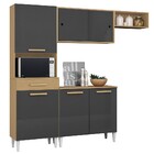 Cozinha Compacta Isabelle 6 Portas 1 Gaveta Atacama/grafite -