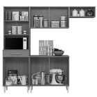 Cozinha Compacta Isabelle 6 Portas 1 Gaveta Atacama/grafite -