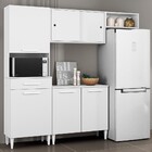 Cozinha Compacta Isabelle 6 Portas 1 Gaveta Branco Tx - Aramó