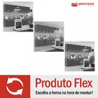 Cozinha Compacta Jade 9 Portas 2 Gavetas Preto Fosco - Panora