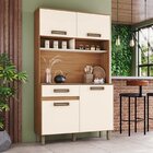 Cozinha Compacta Jasmine 105 Cm Espresso Móveis Nature E Off